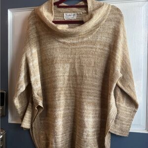 Field Flower Neutral Slouchy Knit Sweater (Size M)